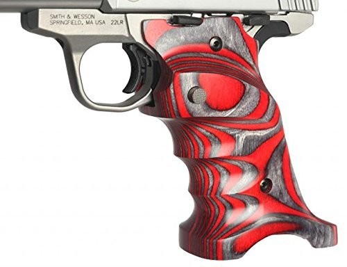 Volquartsen Laminated Wood Grips for the Smith & Wesson Victory .22,  Red,                     VCSWG-R