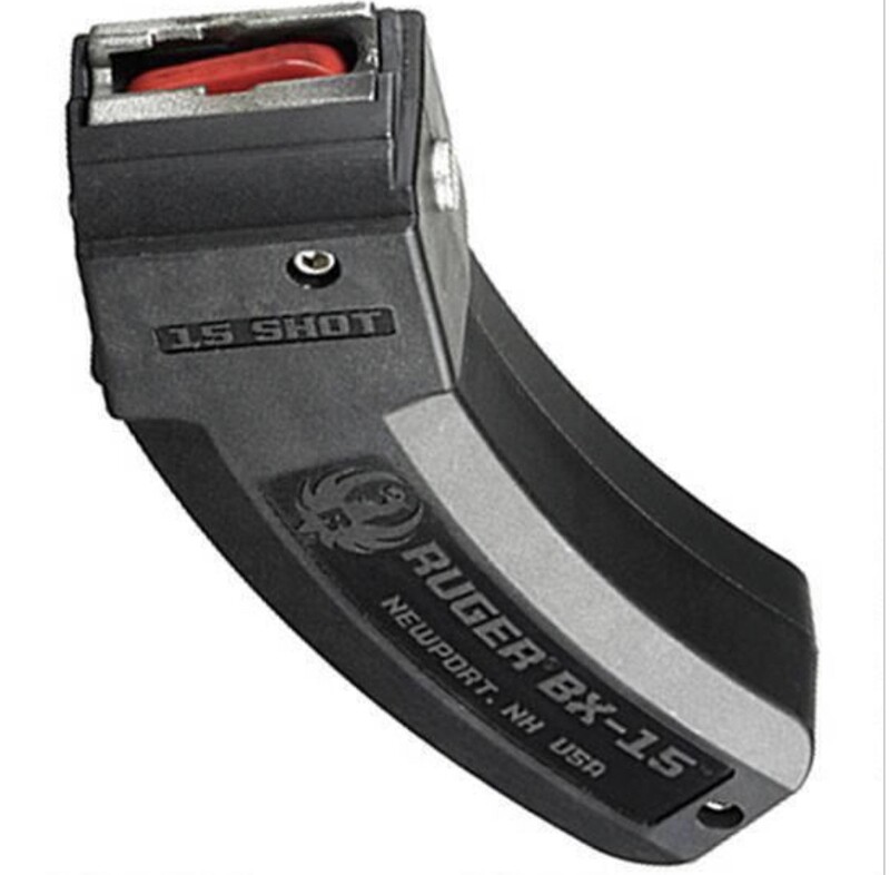 Ruger BX-15 Series Magazine Ruger 10/22 22 Long Rifle Polymer Black 15 Round
