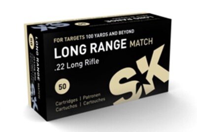 SK Long Range Match .22 40g Lead Round Nose Box of 50 Rounds