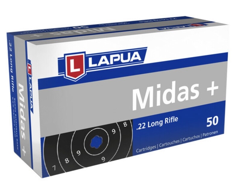 Lapua Midas+ .22 LR box of 50 rounds