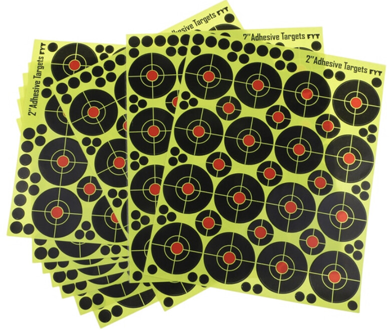 Shooting Targets 2" Reactive Splatter Glow 160 pcs  ,Florescent Paper Target