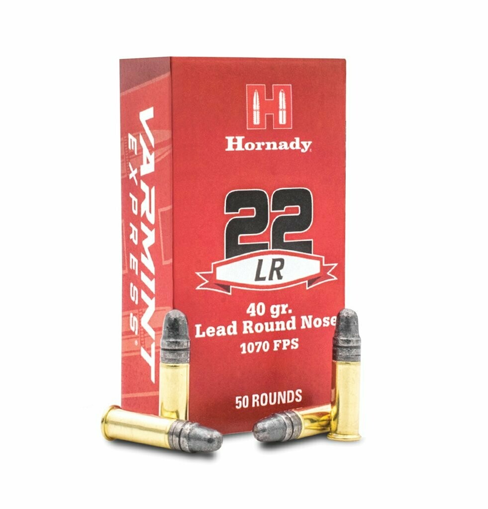 Hornady Lead Round Nose 22LR 40gr box of 50 rounds