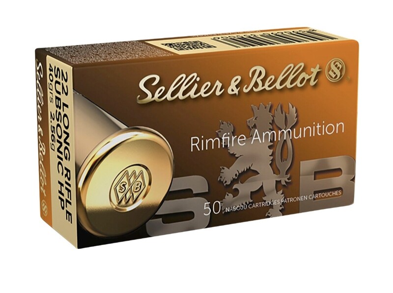 Sellier & Bellot 22 LR Subsonic LNR 40gr box of 50 rounds