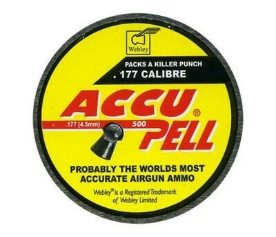 Webley Accupell .177 Pellets x 500. Accupell Domed Pellets.