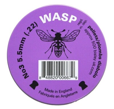 Eley Wasp 22 Pellets, Domed Head