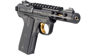 Ruger MK IV 22/45 Lite  (43927) .22 LR 4.4" GOLD TRIGGER