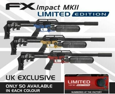 FX Airguns MKII Sniper IMPACT Limited Edition in a fresh Red FAC PCP Air Rifle .22