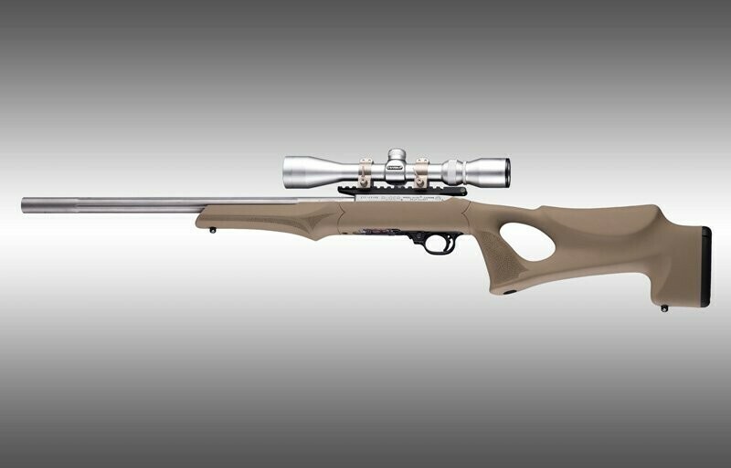 Hogue Ruger 10-22 Tactical Thumbhole Stock .920 Barrel Channel Flat Dark Earth OverMolded Rubber