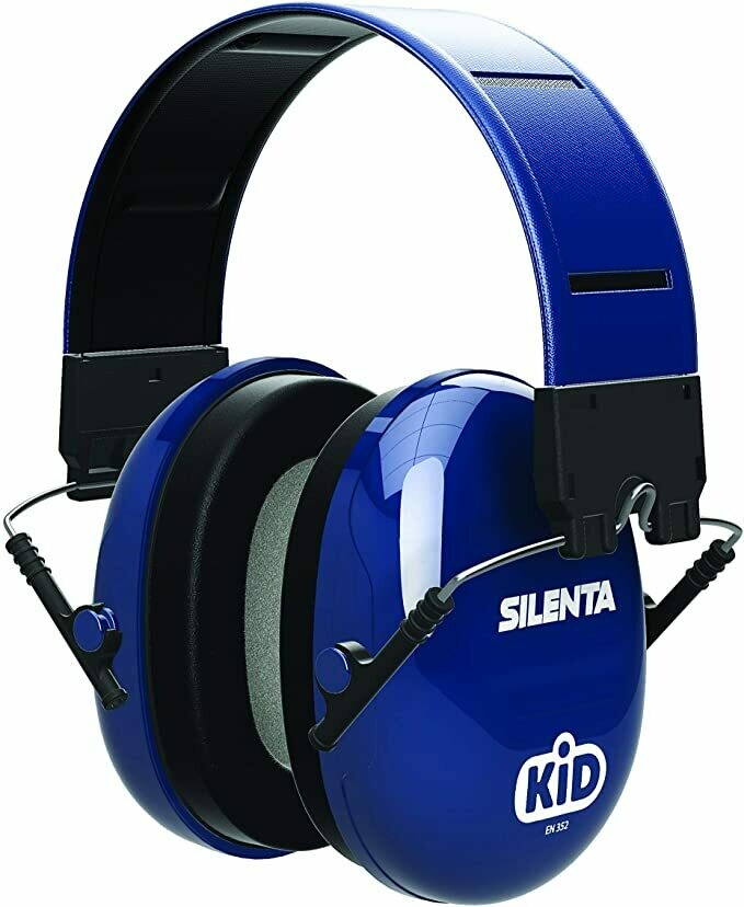 Silenta Kid Children/Kids Ear Defenders - Blue  with matching reflective headband