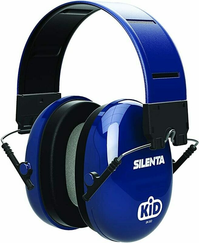 Silenta Kid Children/Kids Ear Defenders - Blue  with matching reflective headband
