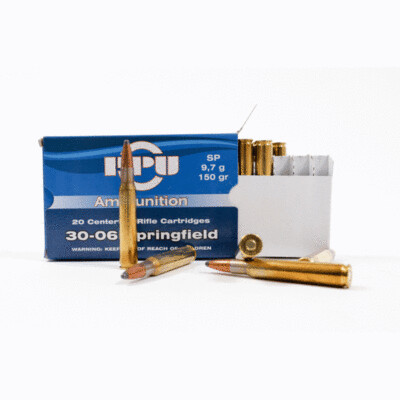 30-06 Springfield FMJ 150gr box of 20 rounds