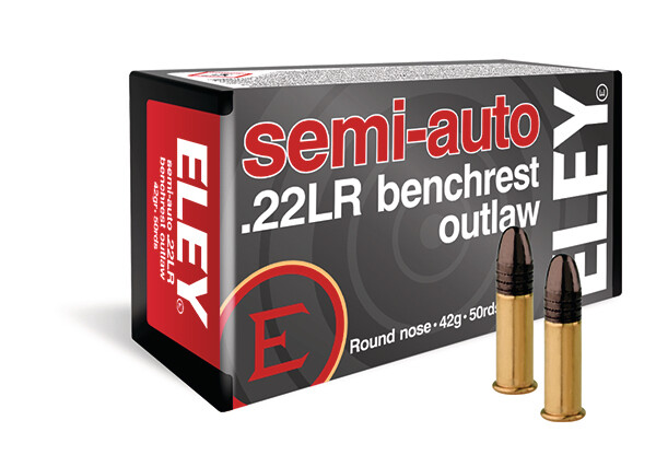 ELEY semi-auto benchrest outlaw box of 50 rounds