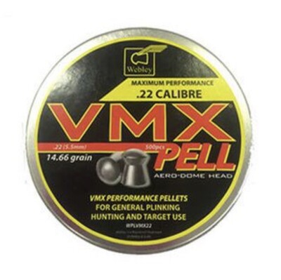 Webley VMX Pell Pellets .22 Tin of 250 Pellets