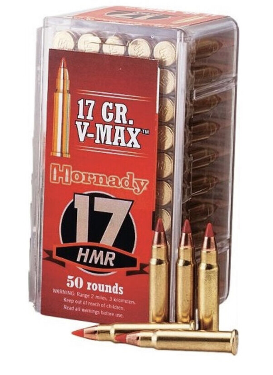 Hornady Varmint .17 HMR 17 Grain V-Max 50 Round Box