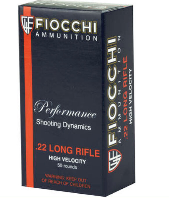 Fiocchi  .22 LR - 38 Grain High Velocity 50 Rounds
