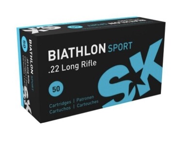Sk Ammunition .22LR Biathlon Sport LRN, 40 Gr, box of 50 Rounds