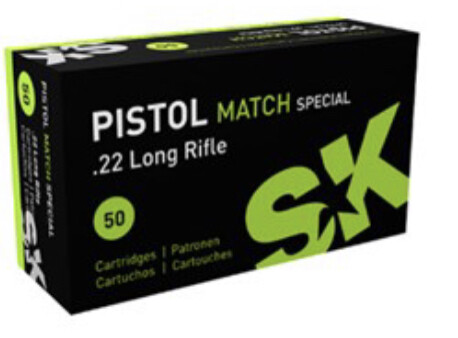 SK PISTOL MATCH SPECIAL 40 gr , box of 50 Rounds