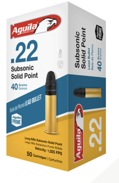 AGUILA .22Lr Subsonic SP 40gr - 50 rounds
