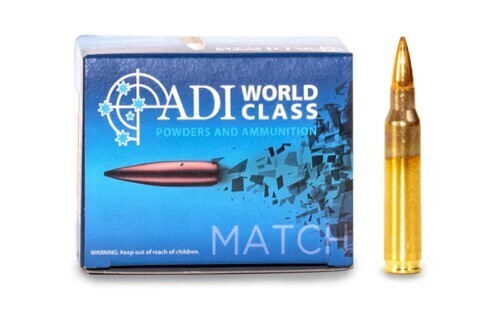 ADI World Class .223 Rem 69gr Sierra Matchking HPBT Bullets