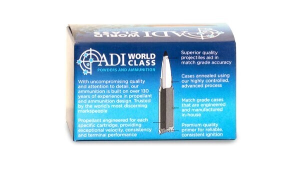 ADI World Class .223 Rem 69gr Sierra Matchking HPBT Bullets