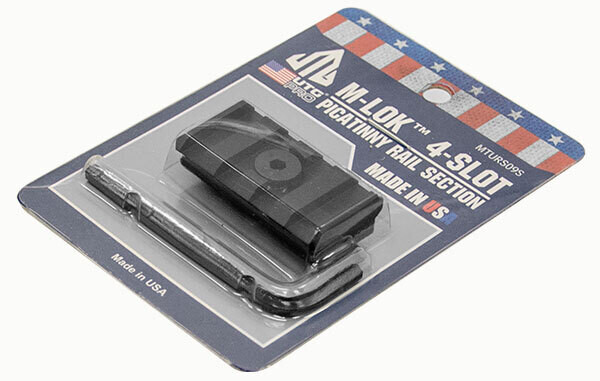 UTG PRO® M-LOK® 4-Slot Picatinny Rail Section, Black