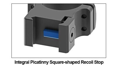 UTG PRO® 34mm/2PCs Medium Profile P.O.I® Picatinny Ring