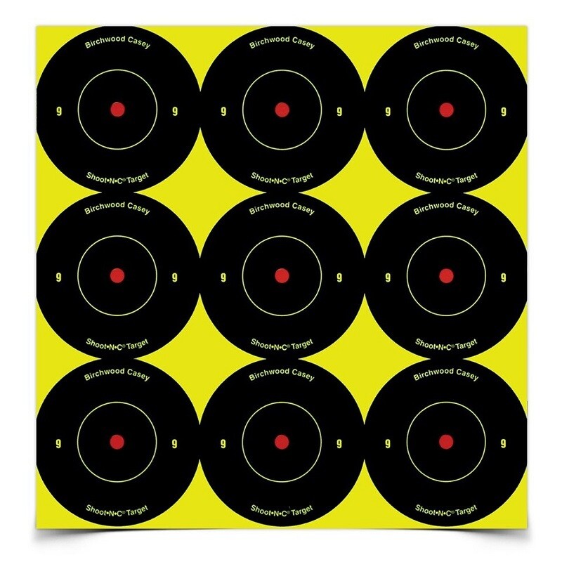 Birchwood Casey Shoot NC 2&quot; Bull&#39;s eye Targets - 108 Targets