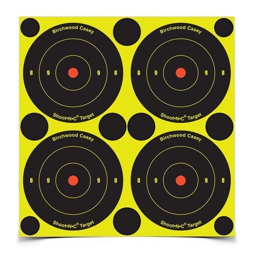 Birchwood Casey ShootNC® 3" Bull's-Eye, 48 Targets - 120 Pasters