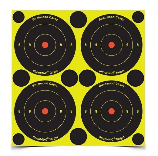 Birchwood Casey ShootNC®  3" Bull's-Eye, 48 Targets - 120 Pasters