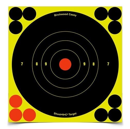 Birchwood Casey ShootNC® 8 Inch Bull's-Eye, 6 Targets - 72 Pasters