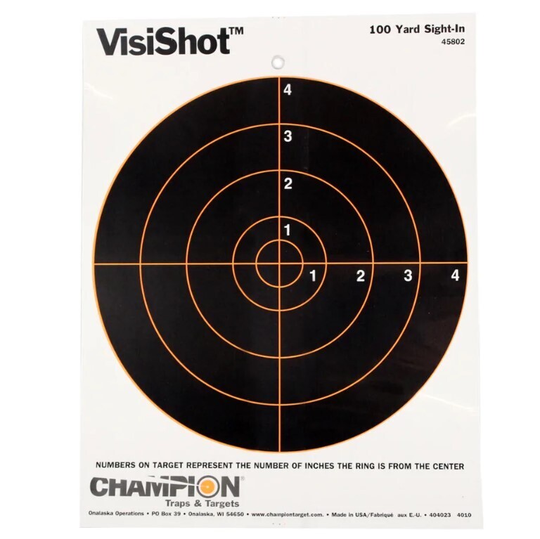 Champion VISISHOT® TARGETS - 100 Yard Sight In (8.5" by 11")