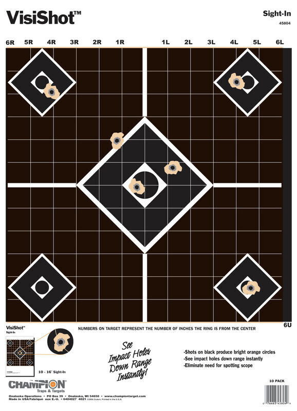 Champion VISISHOT® TARGETS - Sight In (13&quot; by 18&quot;)
