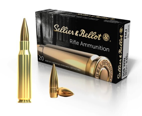 Sellier & Bellot .308 Winchester 147 grain FMJ | Box of 20