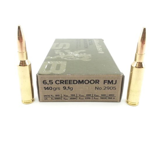 Sellier &amp; Bellot - 6.5 Creedmoor 140gr FMJBT