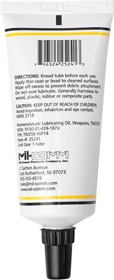 Mil-Comm TW25B Gun Grease 4-Ounce Tapered Tip Tube, Synthetic Lubricant