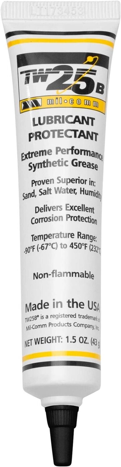 Mil-Comm TW25B Gun Grease Lubricant 1.5-Ounce Tube