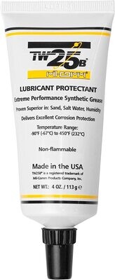 Mil-Comm TW25B Gun Grease 4-Ounce Tapered Tip Tube, Synthetic Lubricant