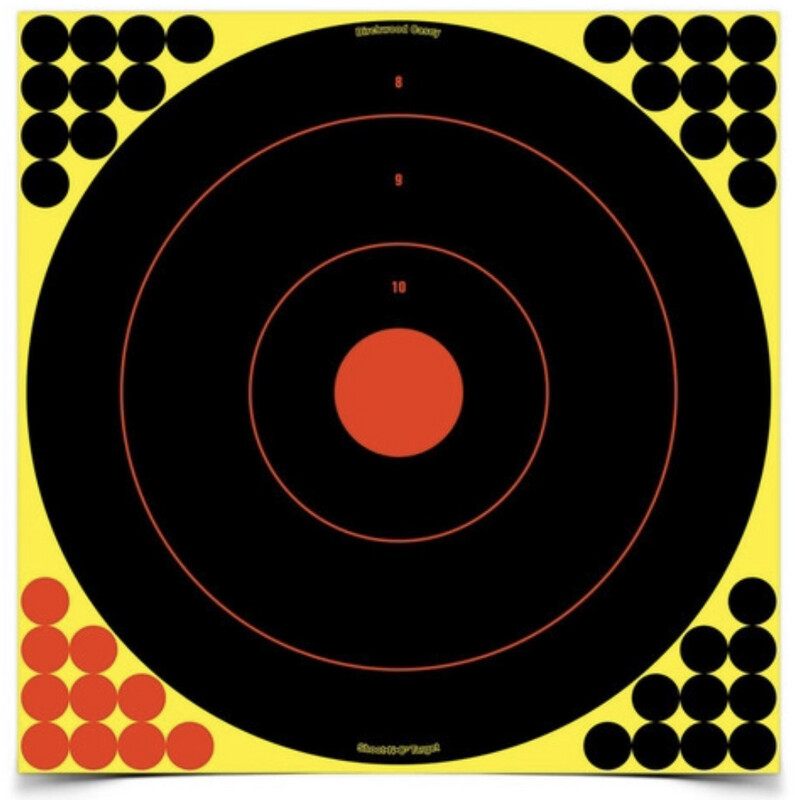 SHOOT•N•C® 17.25 INCH BULL'S-EYE, 5 TARGETS - 200 PASTERS