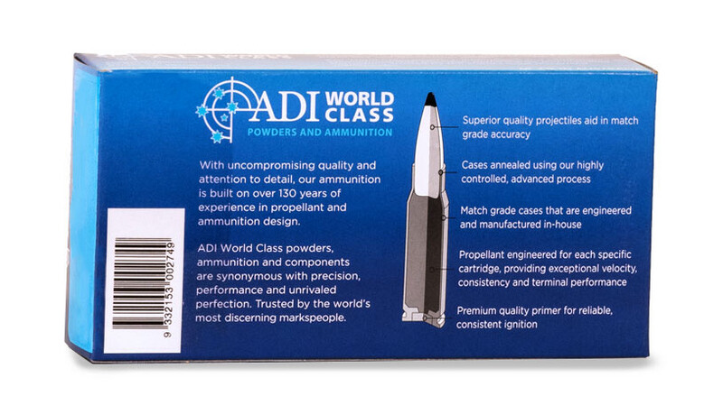 ADI World class .308 WIN 168gr Sierra Tipped MatchKing