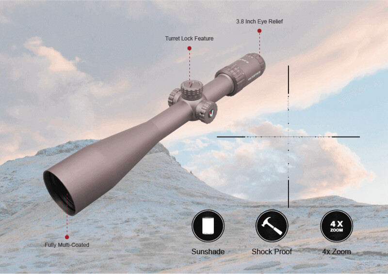 VictOptics S4 6-24×50 Coyote SFP FDE Rec