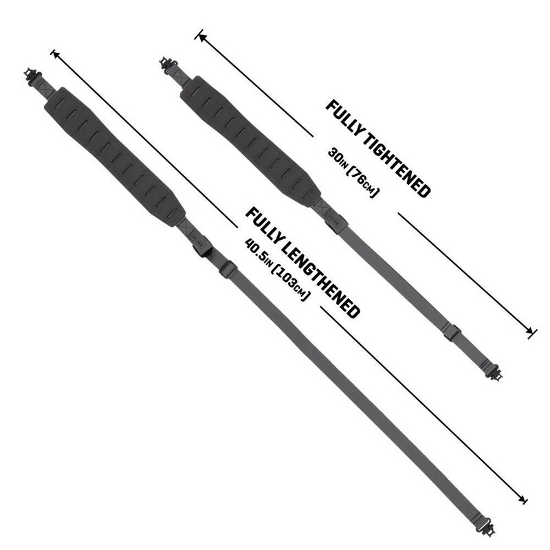 Allen Company KLNG Traction Rifle Sling, Molded Rubber, Midnight Gray