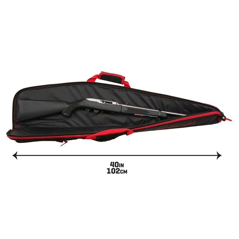 Ruger 10/22 40" Flagstaff Rifle Case, Black/Red