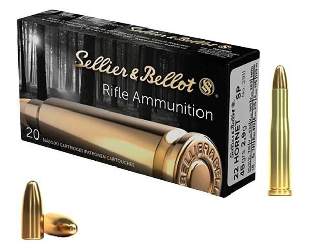 Sellier &amp; Bellot .22 Hornet 45gr SP Bullets