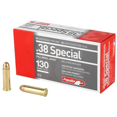 Aguila .38 Special FMJ 130 GR (50 pack)