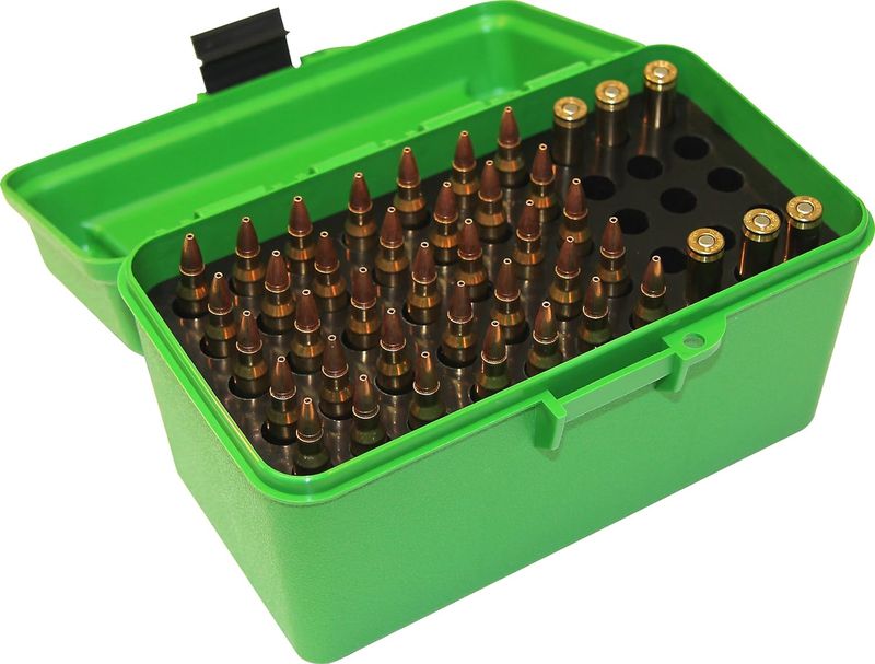 MTM Deluxe Ammo Box 50 Round Handle