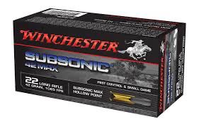 Winchester Subsonic 42 Max .22 LR HP 42gr Bullets
