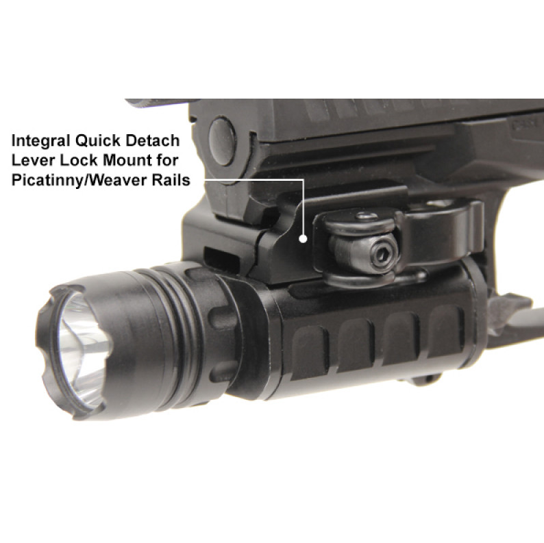 UTG Compact LED Light, 400 Lumen, QD Lever Lock