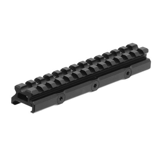 UTG Super Slim 20 MOA Elevated Picatinny Mount, 13 Slot