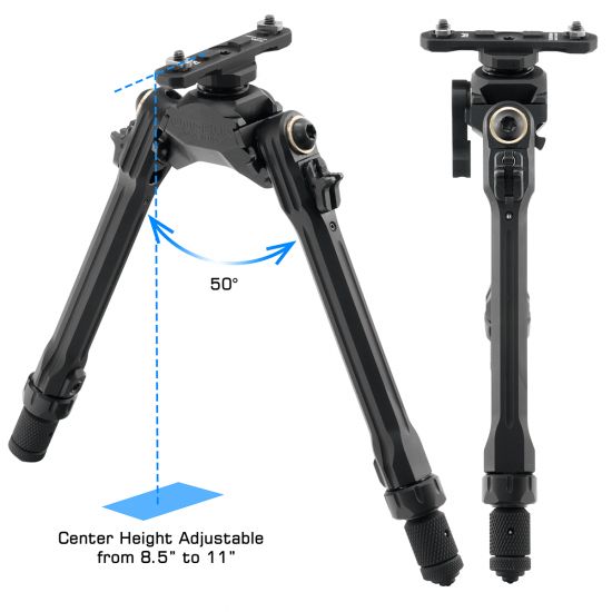 UTG PRO® TBNR® Bipod, 8.5"-11.0" Center Height, M-LOK®