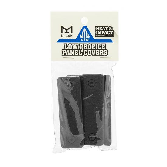 UTG Low Profile M-LOK Panel Covers, 3.15&quot;, Black, 4/Pack